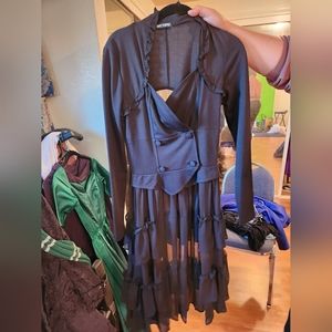 Black Victorian Style Duster